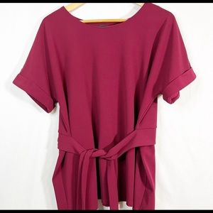 Worthington Tie Front Blouse